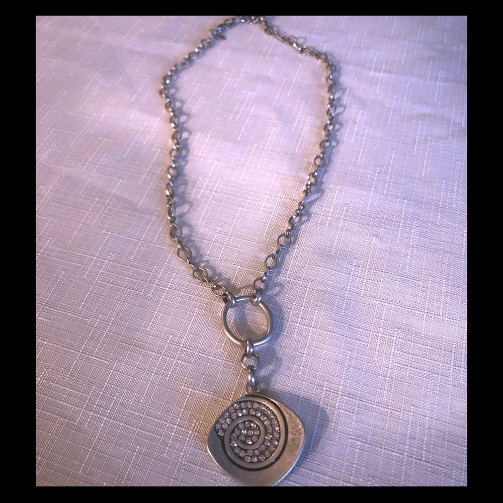 Premier Designs Silver Swirl Necklace